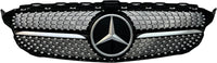 Mercedes C Class W205 2014 - 2018 Black Gloss & Diamond Grille