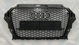 Audi A3 Honeycomb Grille 2012 - 2016 Chrome Emblem 