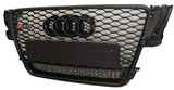 Audi RS5 Quattro 8T Honeycomb RS Grille 2007 - 2011 Black emblem